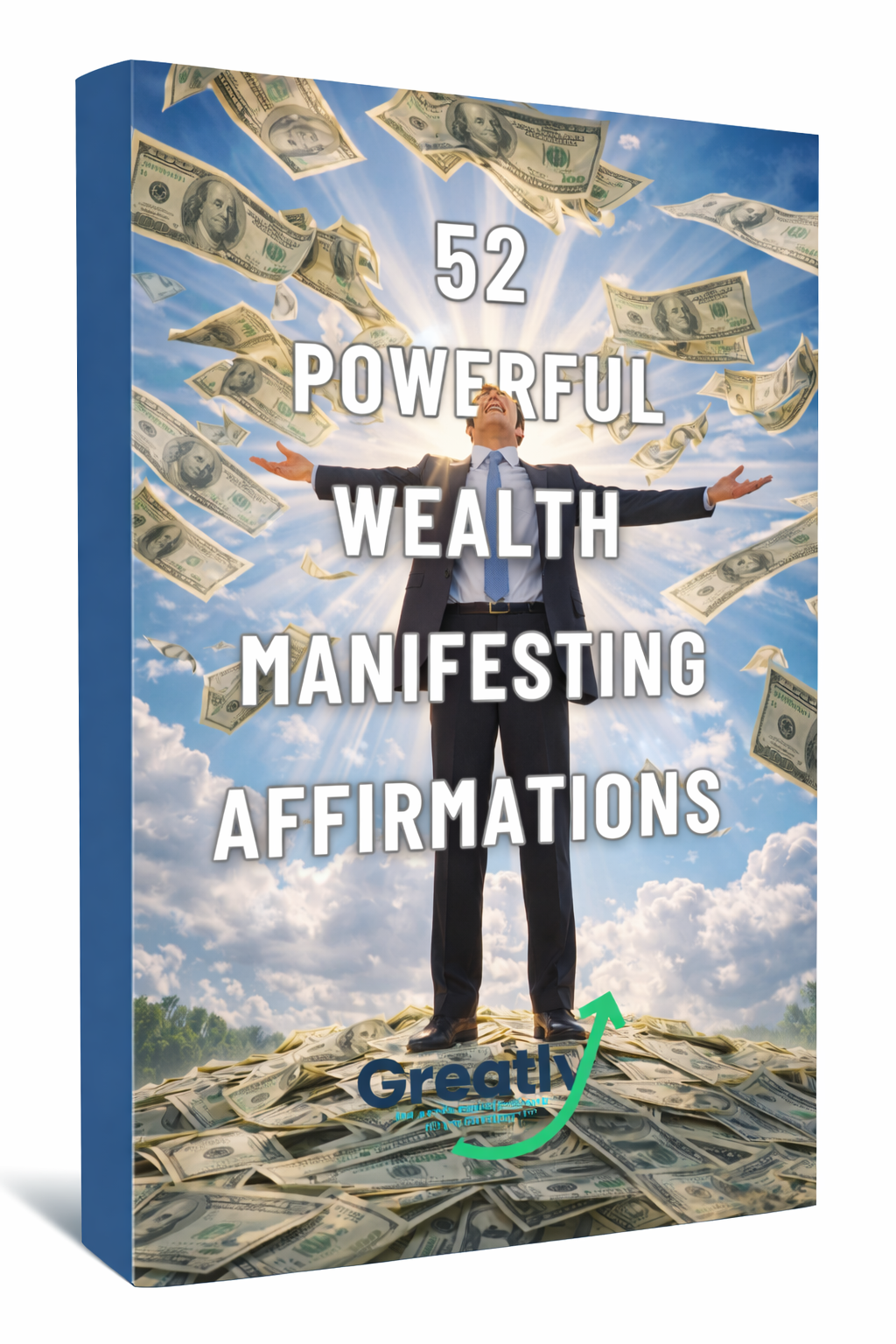 I AM: 52 Powerful Wealth Manifesting Affirmations | Digital eBook by Greatly