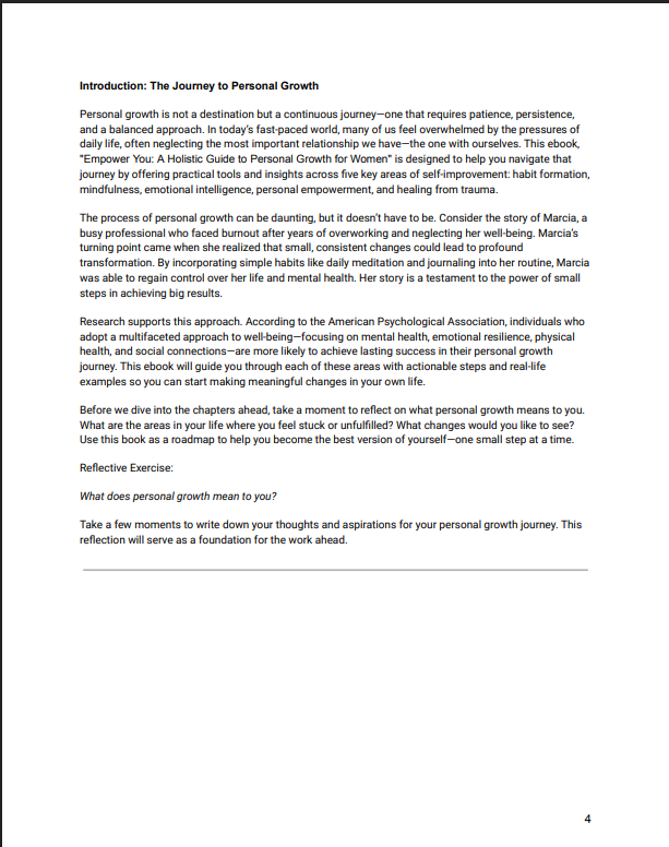 Empower You: A Holistic Guide to Personal Growth for Women